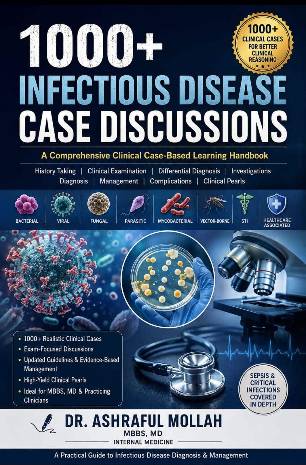 1000+ infectious disease case discussions ( part 1) cover