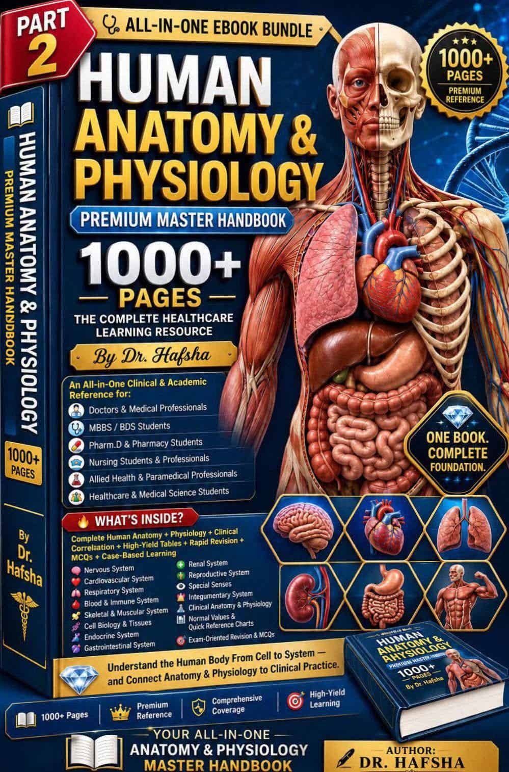 Human anatomy and physiology premium master handbook 1000+ pages ( part 2) 