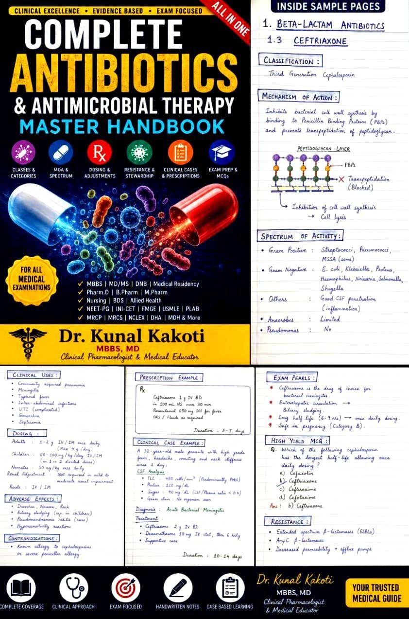 Complete antibiotics and antimicrobial therapy master handbook 