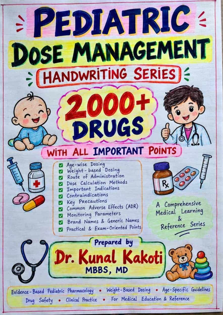 2000+ pediatric dose management drugs 